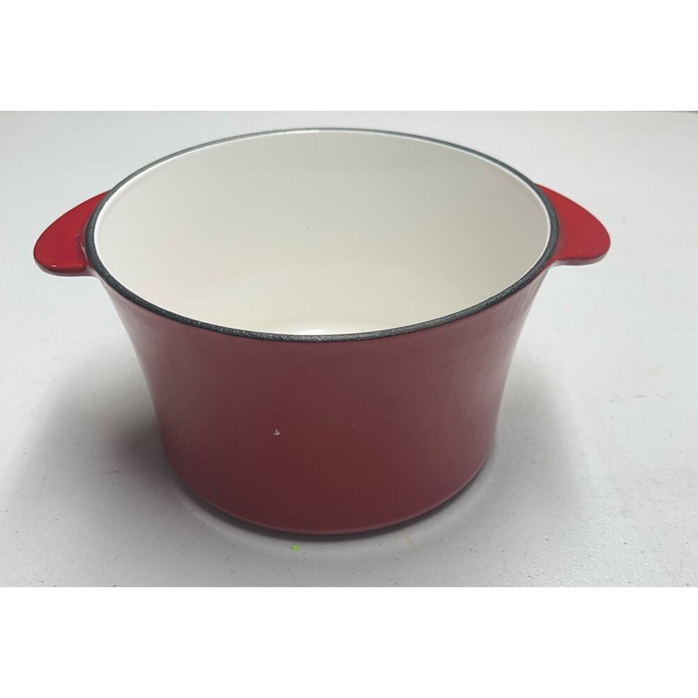 Vintage Masterclass Cast Iron Enameled Small sauce Pan 6 x 6 Rare R1